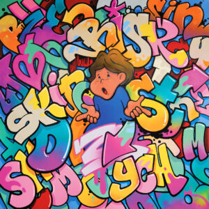 Just a kid street art print